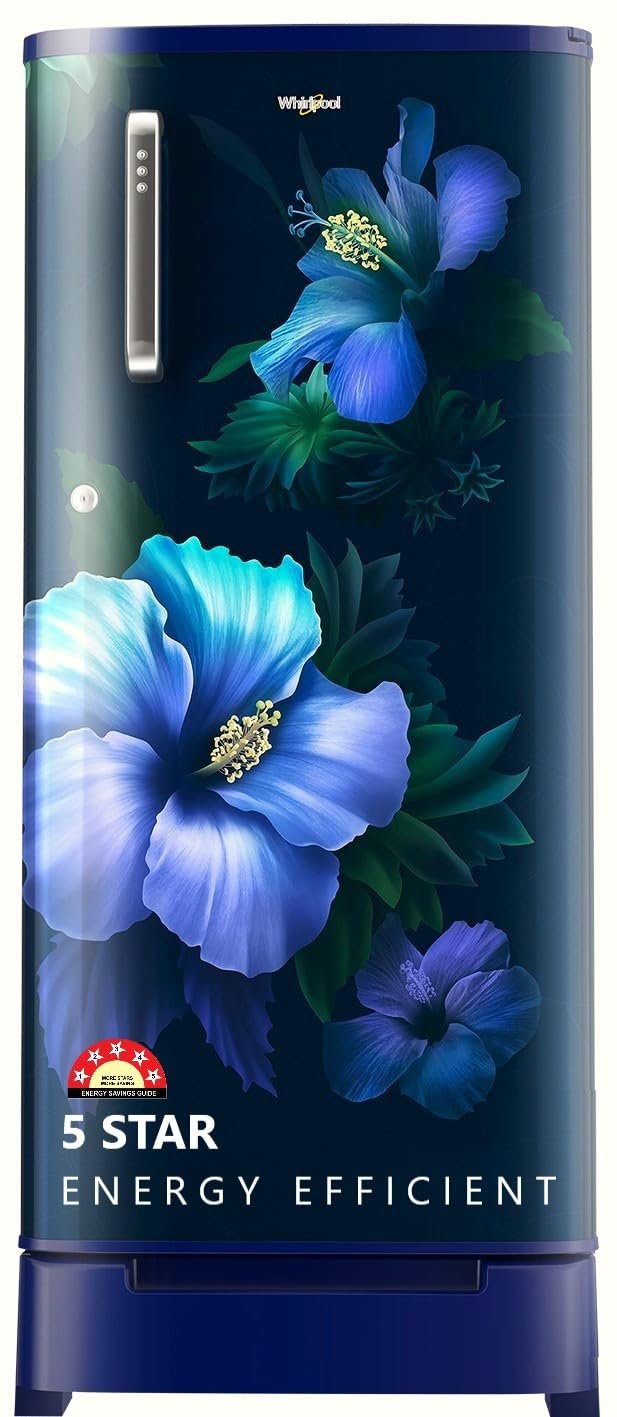 whirlpool 184 l 5 star direct cool single door refrigerator with intellisense inverter compressor (205 wde roy 5s inv sapphire spring z) whirlpool 184 l 5 star direct cool single door refrigerator with intellisense inverter compressor (205 wde roy 5s inv sapphire spring z)