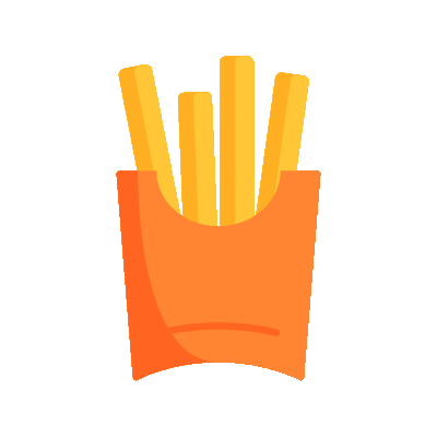 wired flat 567 french fries chips